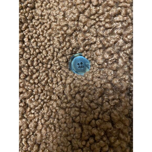 J. CREW COAT TEDDY SHERPA BROWN MEDIUM - Picture 9 of 15